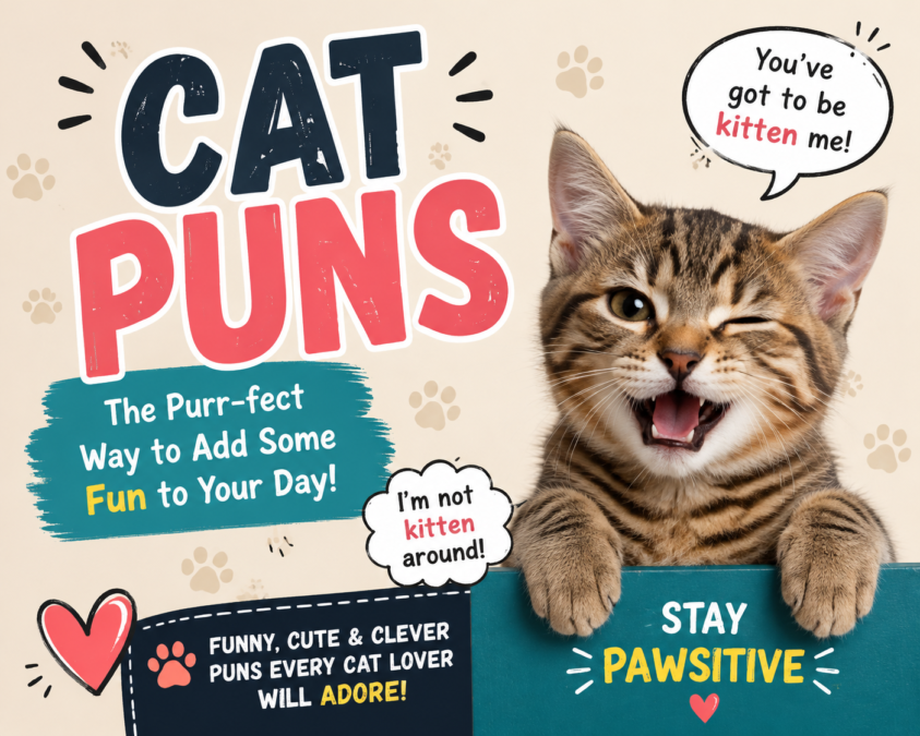 Cat Puns: The Funniest and Most Creative Cat Puns to Make Everyone Smile Cat Puns