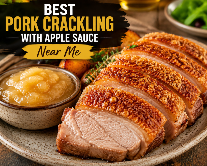 Best Pork Crackling With Apple Sauce Near Me