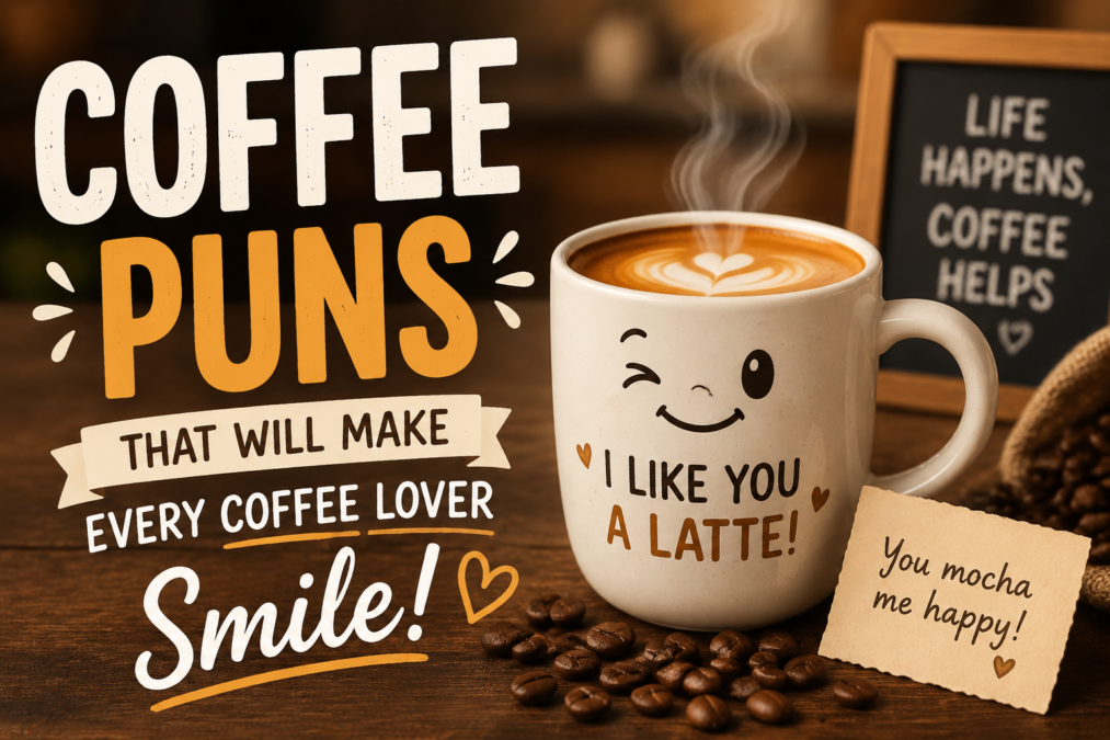 100+ Coffee Puns That Will Make Coffee Lovers Laugh and Smile Coffee Puns